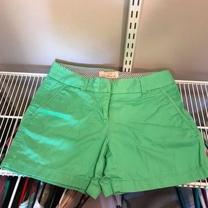J.CREW NEON MINT CHINO SHORTS